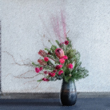 插花油畫 未分層