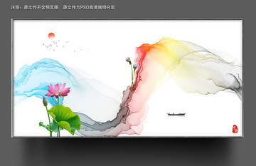 抽象油畫
