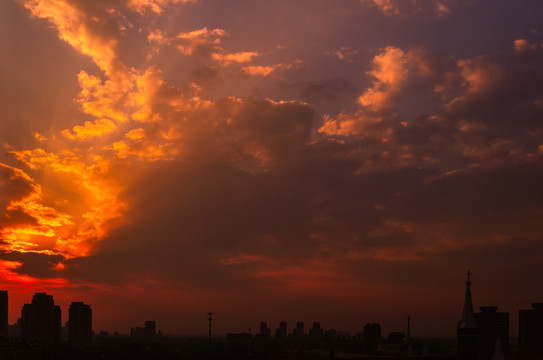 夕阳 朝阳 晚霞 朝霞