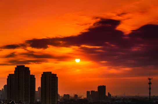 夕阳 朝阳 晚霞 朝霞