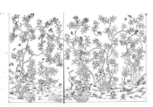 工筆畫線稿工筆花鳥線稿鶴
