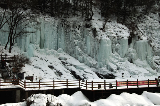 雪乡风景十五道沟围栏