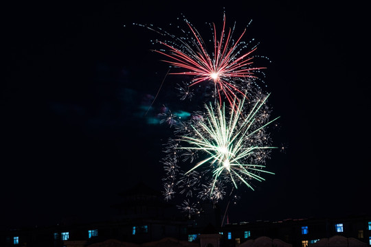 烟花 插图 背景 节日 庆祝