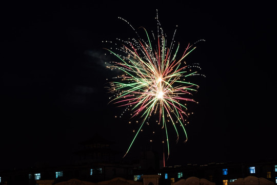 烟花 插图 背景 节日 庆祝