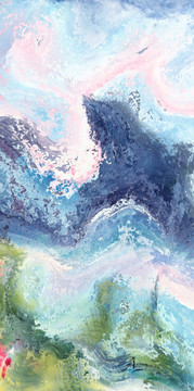 抽象油畫
