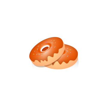 矢量甜甜圈甜點(diǎn)