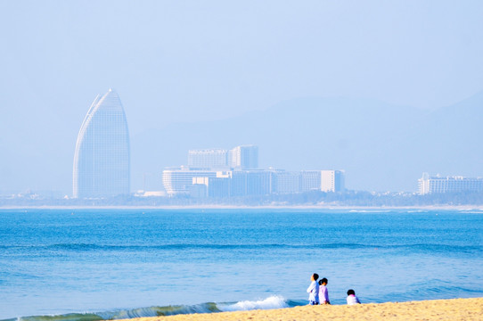 蓝色大海 碧海蓝天 三亚海棠湾