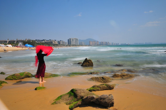 蓝色大海 碧海蓝天 三亚海棠湾