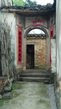 安徽皖南山区的老门头