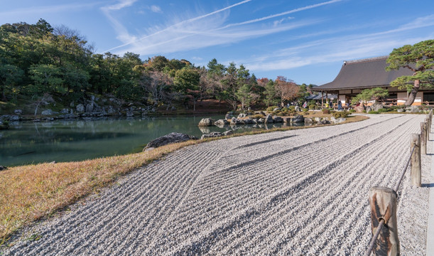 天龙寺庭院