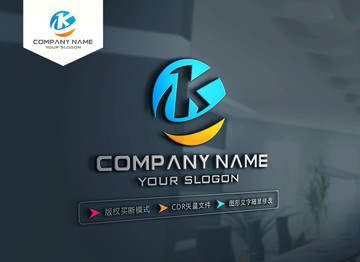 K字母標(biāo)志設(shè)計(jì) LOGO設(shè)計(jì)