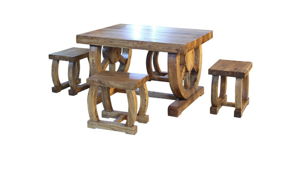 中式实木餐桌 榆木餐桌