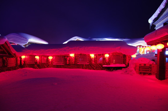 雪乡风景集合院内