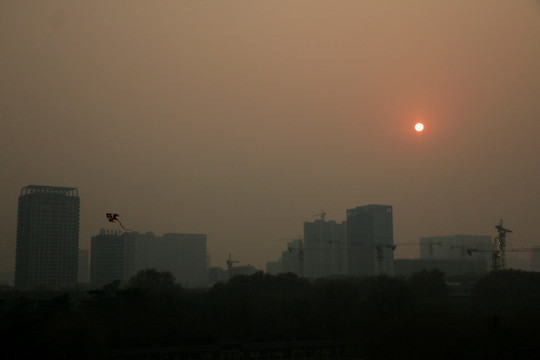 夕阳城市