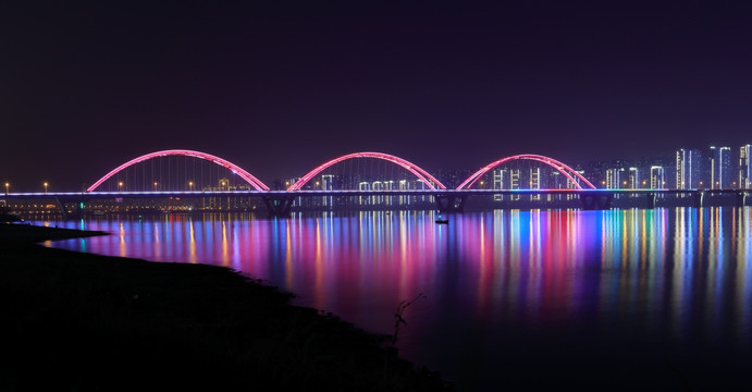 福元路大桥夜景