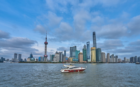 高清上海 上海陆家嘴全景