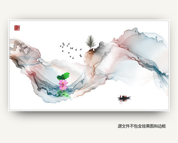 水墨藝術(shù)畫 寫意裝飾畫
