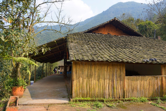 贵州山区 乡村庭院 农家房屋