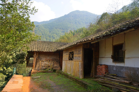 贵州山区 乡村庭院 农家房屋