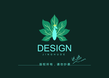 樹葉孔雀標(biāo)志