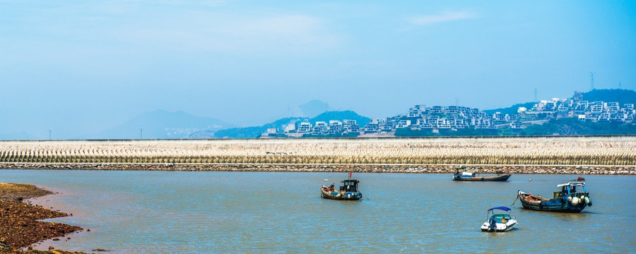 渔船 停泊 船只 海景