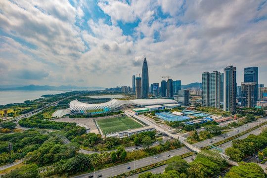 深圳湾体育中心全景