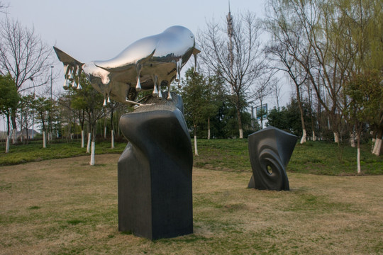 芜湖雕塑公园 合成
