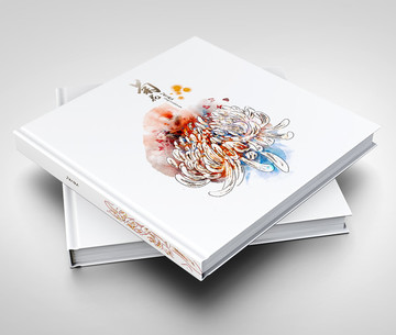 菊花畫(huà)冊(cè)書(shū)籍封面
