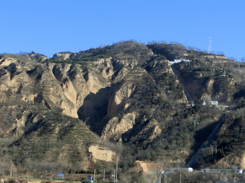 大西北自然景观  沟壑纵横