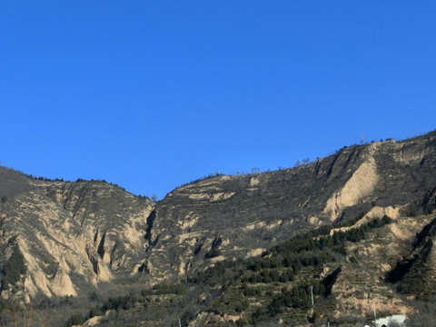 陕北山区  黄土高坡