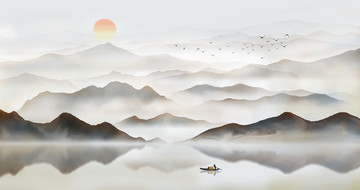新中式山水畫