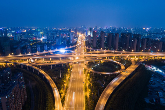 宁波通途路高架夜景