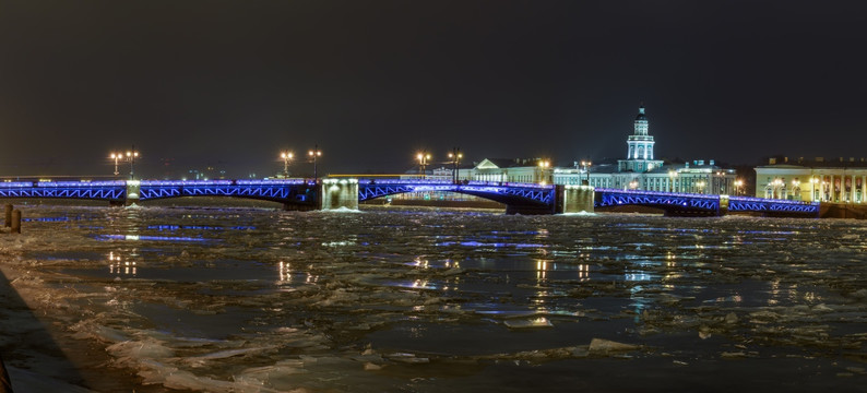 冬宫桥 夜景