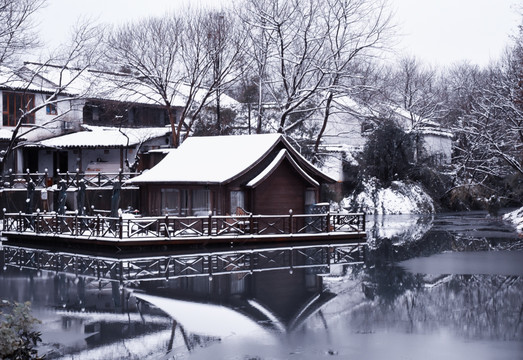 西溪湿地雪景