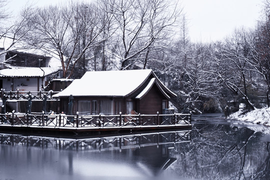 西溪湿地雪景