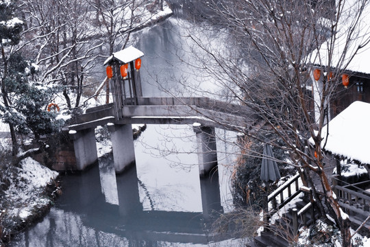 西溪湿地雪景