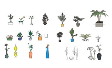 綠植矢量