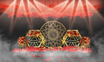 黑金色婚禮迎賓區(qū)
