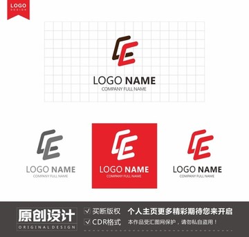 CC字母组合logo标志设计