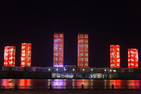 鄂尔多斯CBD夜景