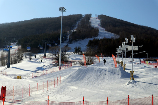 滑雪场 滑雪道 赛道