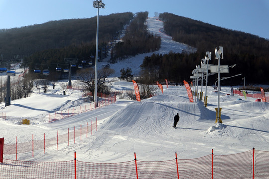滑雪道 赛道 滑雪场