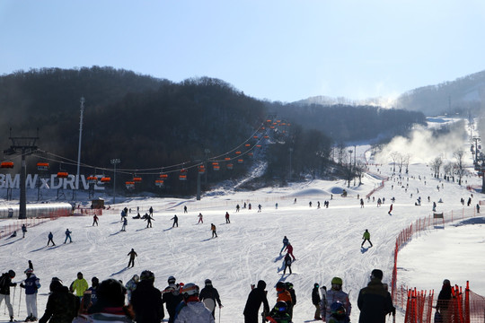 雪地滑雪 滑雪场地