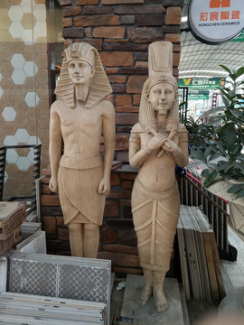 埃及人像雕塑