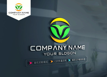 M字母綠色LOGO