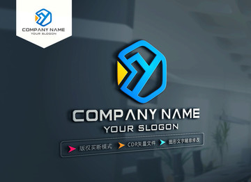 Y字母LOGO设计 标志