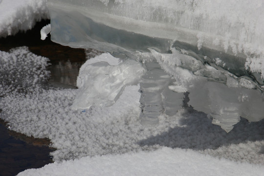 冰溶洞 冰雪奇观 冰雪融化 北