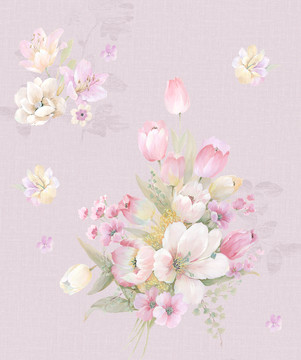 手繪花
