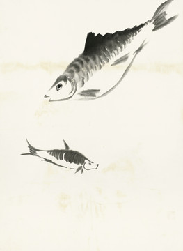 齊白石 魚蝦冊(cè)頁 之魚