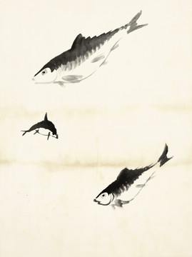 齊白石 魚蝦冊(cè)頁(yè) 之魚